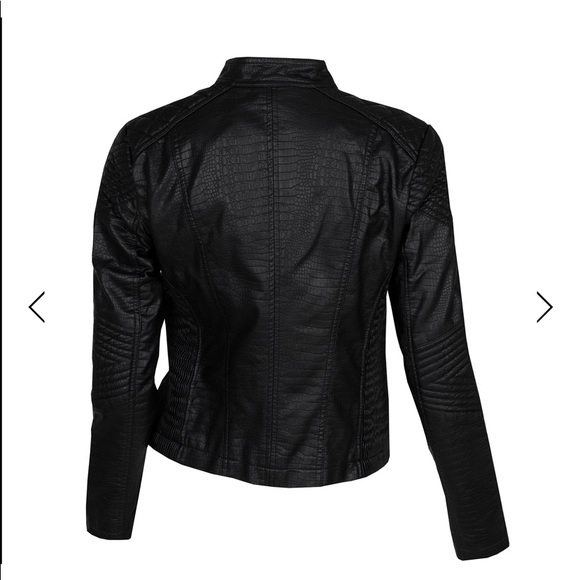Black leatherette jacket - Picture 10 of 10